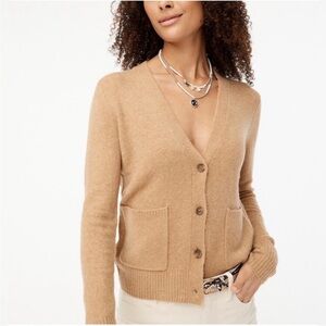 J. Crew Women's Camel Cardigan Sweater